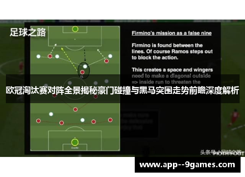 欧冠淘汰赛对阵全景揭秘豪门碰撞与黑马突围走势前瞻深度解析